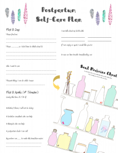 Postpartum planning list