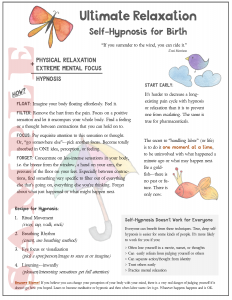 hypnobirthing type hypnobabies type approach to labor